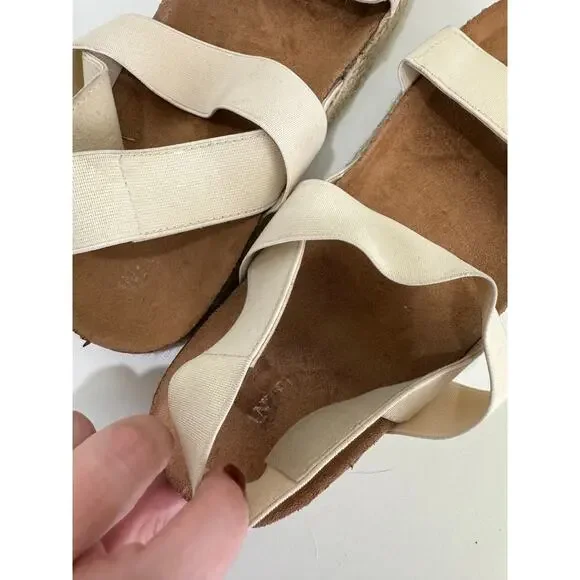 Women's Wanted Beige Strappy Platform Espadrille Sandal 8 - Picture 5 of 9